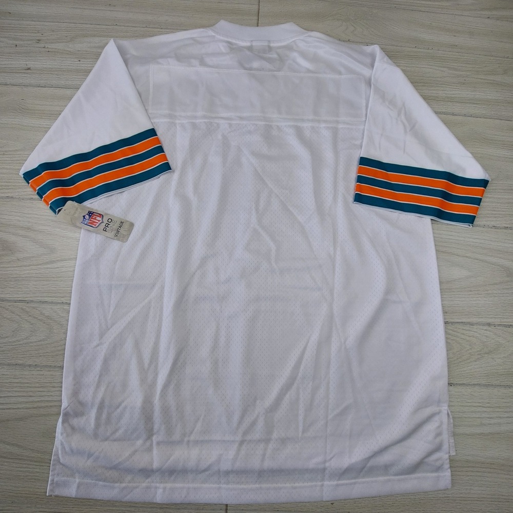 NFL Pro Line Vintage Miami Dolphins Jersey Blank Mens Large White Football New - Picture 4 of 9